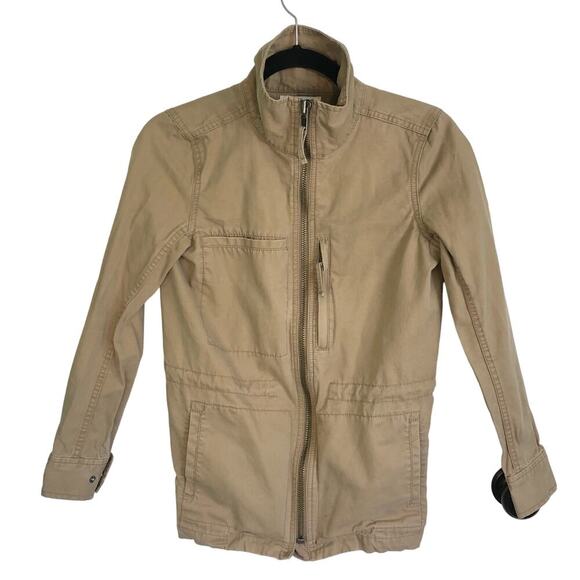 Madewell Women's Fleet Utility Jacket In Desert Beige (Tan) Size XS 100% Cotton - Picture 2 of 11